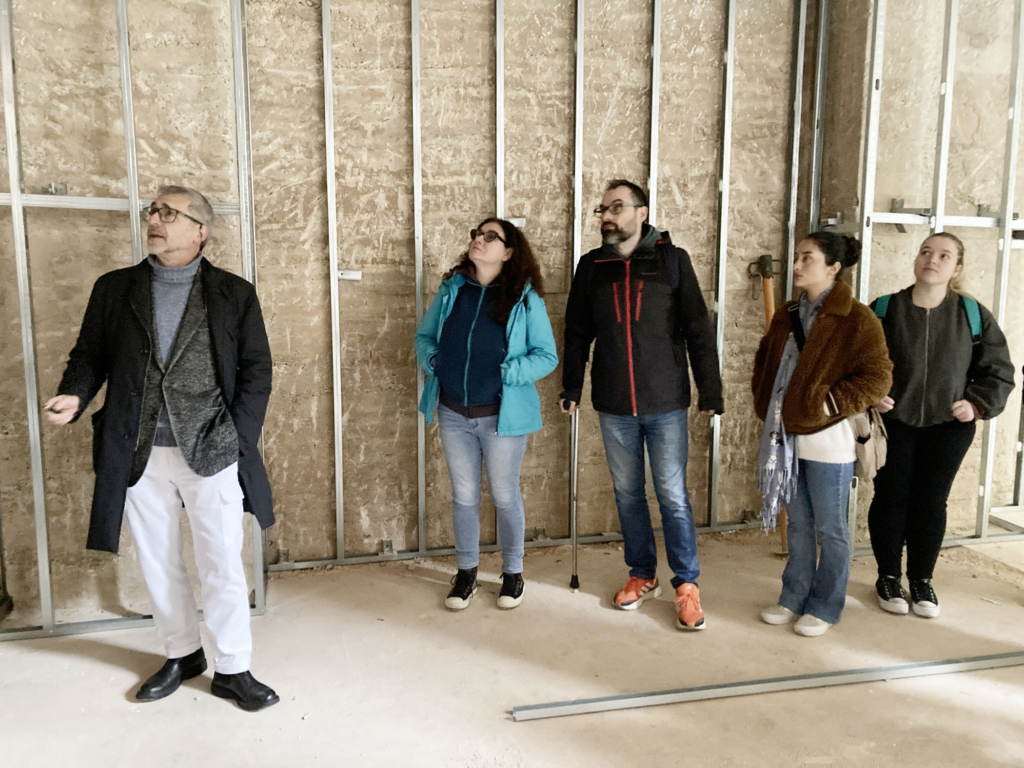 Interiores visita obras de la tienda de Daniel Arnedo