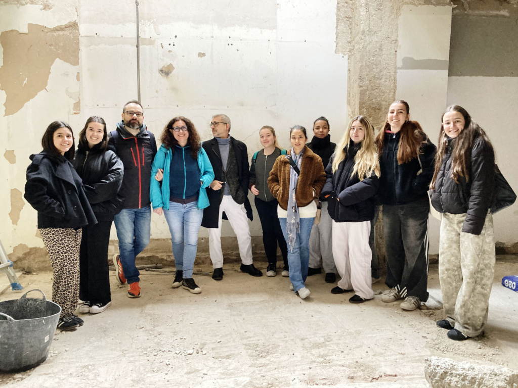 Interiores visita obras de la tienda de Daniel Arnedo