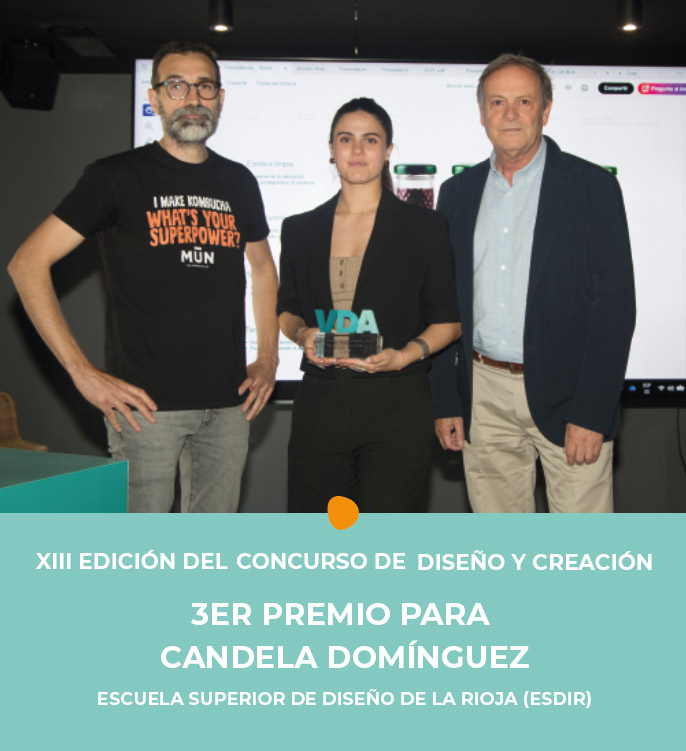 Candela Domínguez, de 3º de Producto, 3er premio en el Concurso Verallia