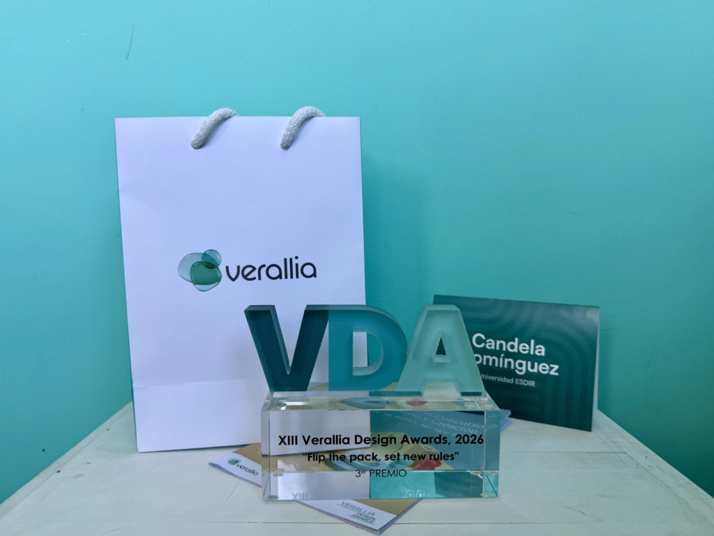 Candela Domínguez, de 3º de Producto, 3er premio en el Concurso Verallia